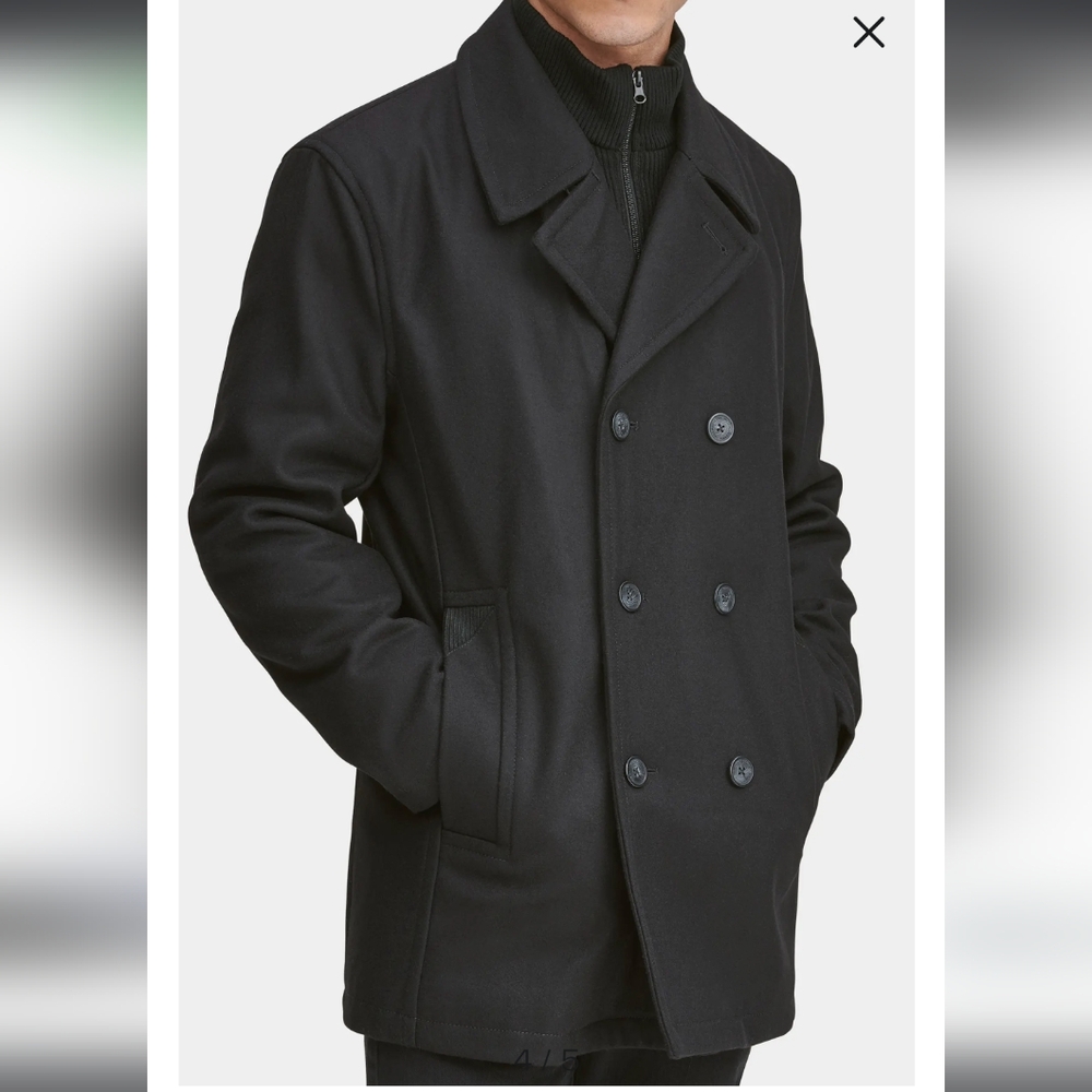 NWT Burnett Wool Blend Peacoat